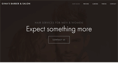 Desktop Screenshot of ginasbarbersalon.com
