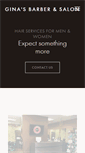 Mobile Screenshot of ginasbarbersalon.com